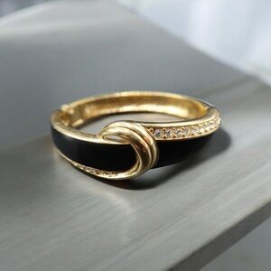 TRIFARI Designer Gold & Black Bracelet